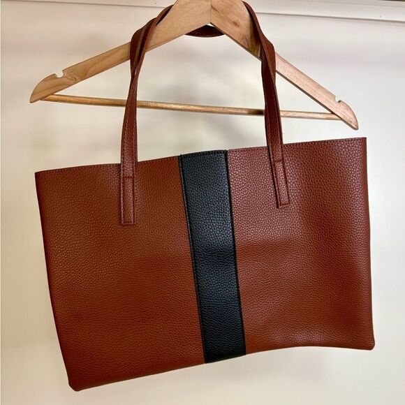 NWOT Vinca Camino Two Toned Tote - Picture 1 of 4